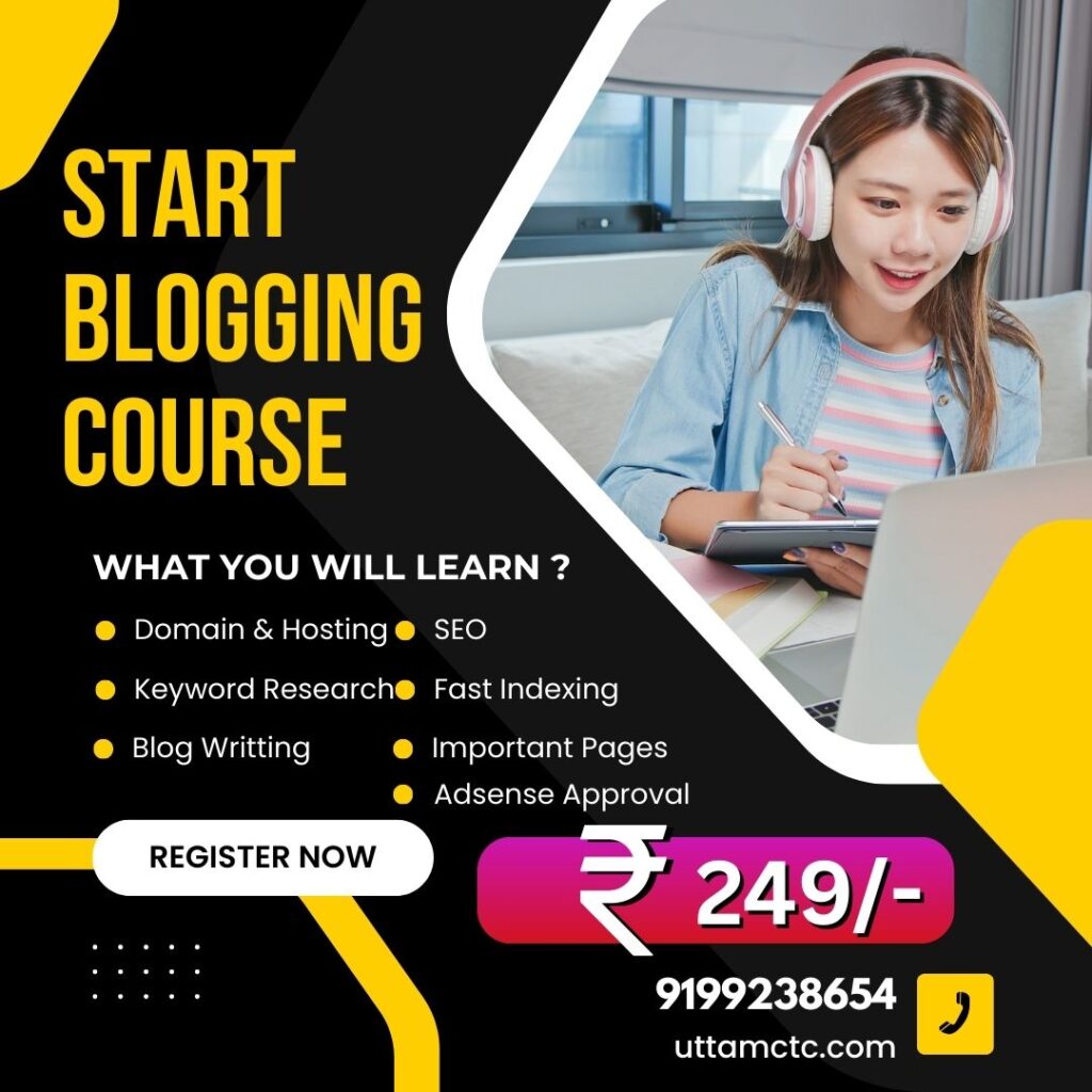 blogging course in hindi