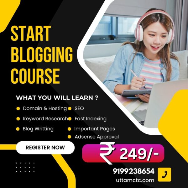 blogging course in hindi